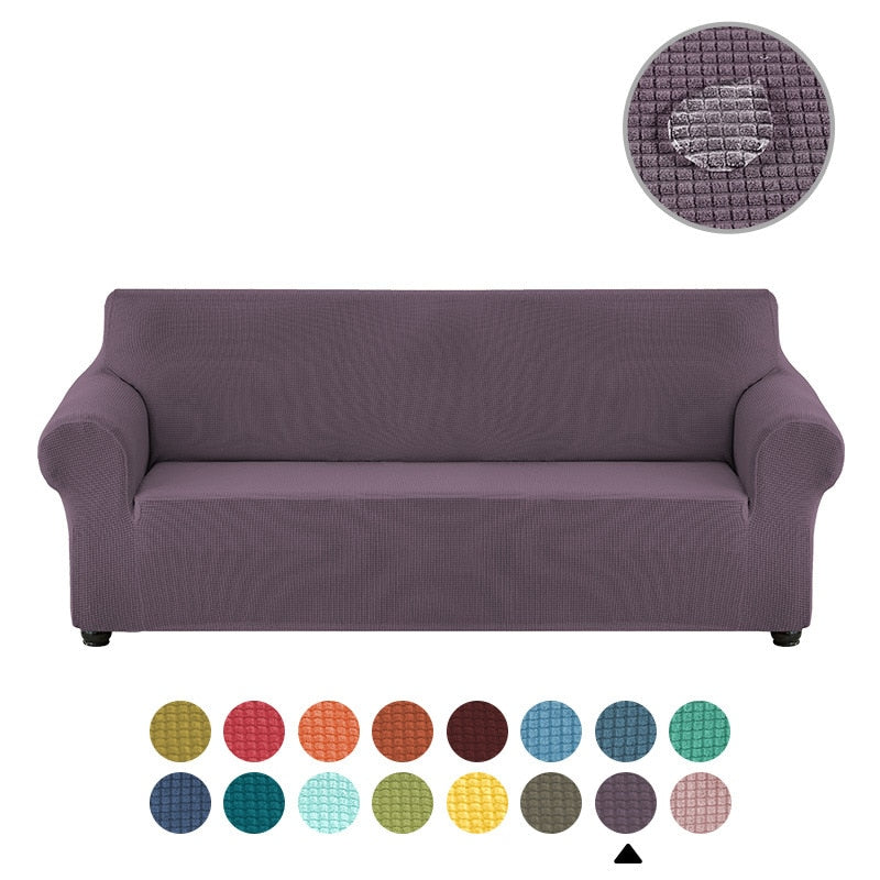 Waterproof/Dustproof Sofa Covers Couch Cover Fleece Solid Color Sectional Sofa Covers Elastic Stretch L Shape Sofa Seat Covering Settee - Image 13