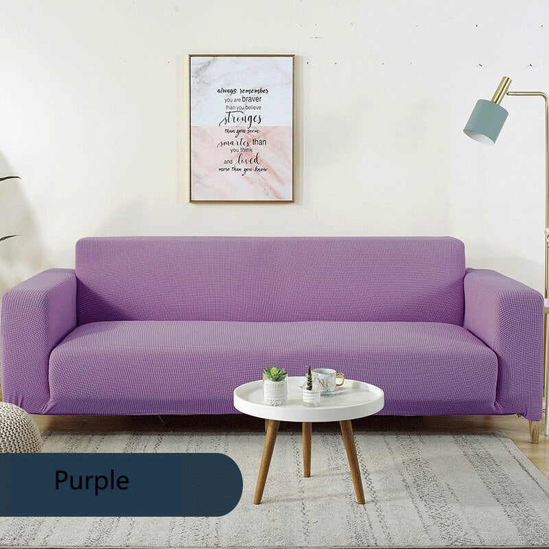 Waterproof/Dustproof Sofa Covers Couch Cover Fleece Solid Color Sectional Sofa Covers Elastic Stretch L Shape Sofa Seat Covering Settee - Image 20