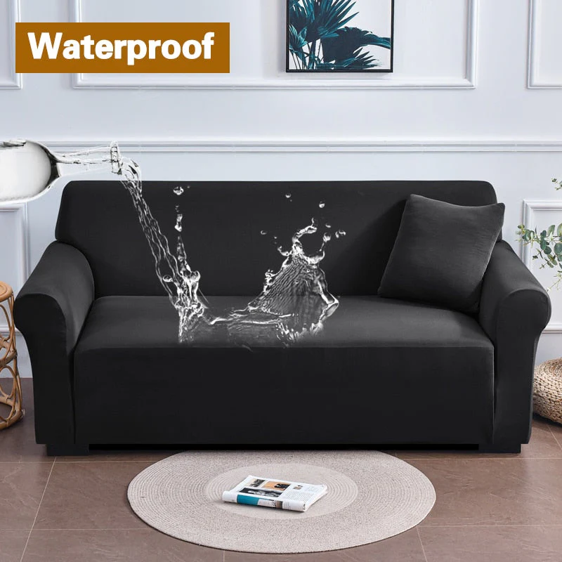 Waterproof Green Sofa Covers Elastic Thin Sofa  Slipcover for Living Room Pets Green Couch Covered 1/2/3/4 Seats - Image 12