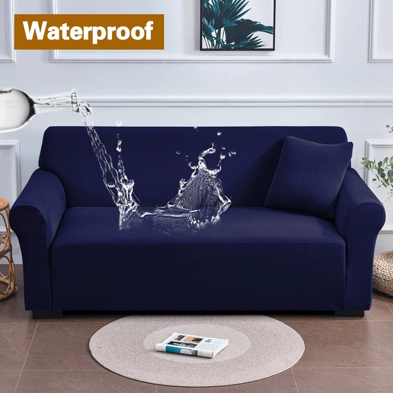 Waterproof Green Sofa Covers Elastic Thin Sofa  Slipcover for Living Room Pets Green Couch Covered 1/2/3/4 Seats - Image 14
