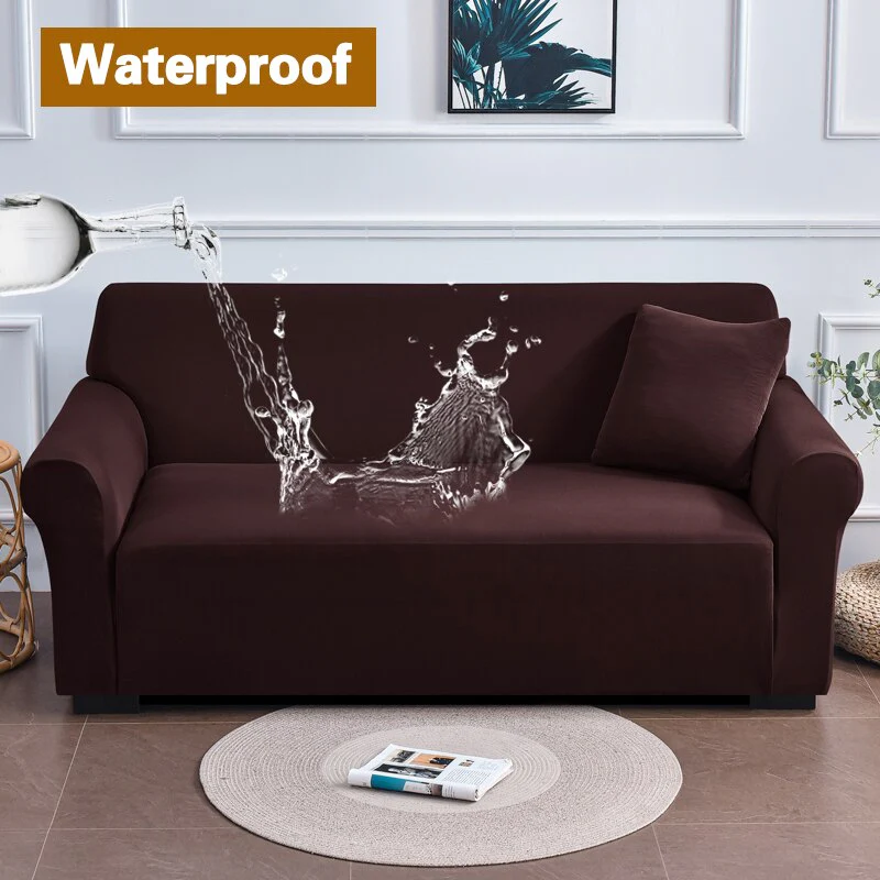 Waterproof Green Sofa Covers Elastic Thin Sofa  Slipcover for Living Room Pets Green Couch Covered 1/2/3/4 Seats - Image 16