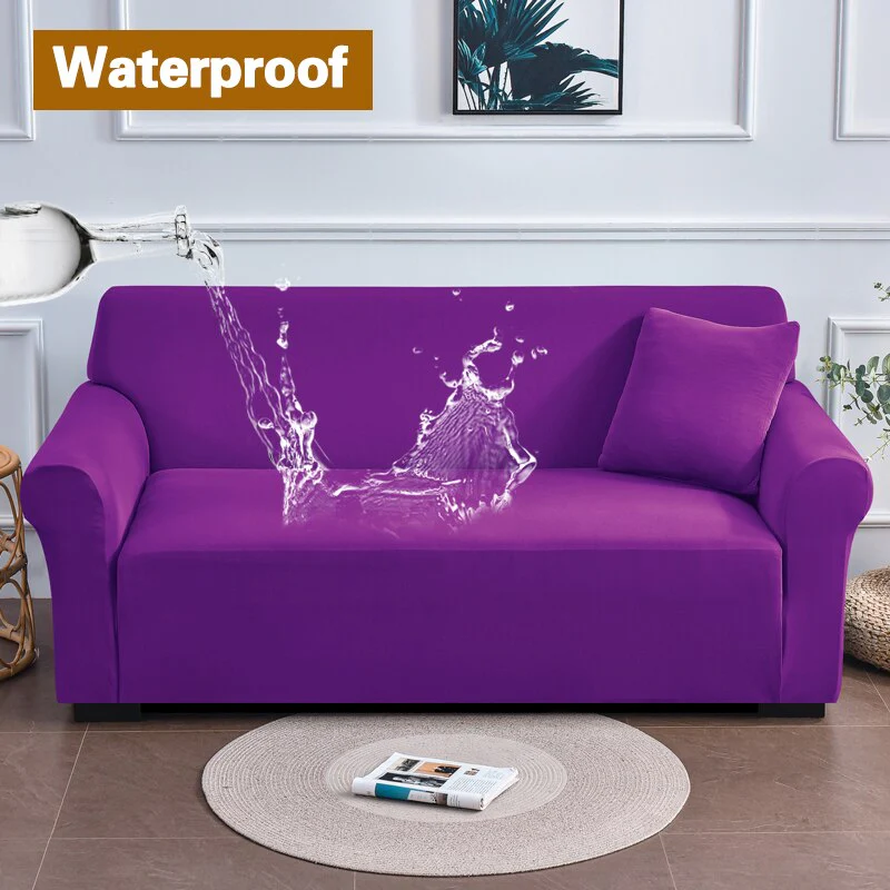 Waterproof Green Sofa Covers Elastic Thin Sofa  Slipcover for Living Room Pets Green Couch Covered 1/2/3/4 Seats - Image 19