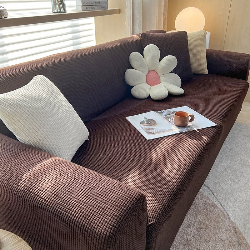 Waterproof Jacquard Green Sofa Covers 1/2/3/4 Seats Solid Couch Cover Green Color Sofa Cover Protector Bench Covers - Image 10