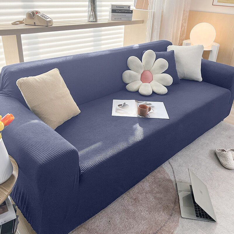 Waterproof Jacquard Green Sofa Covers 1/2/3/4 Seats Solid Couch Cover Green Color Sofa Cover Protector Bench Covers - Image 16