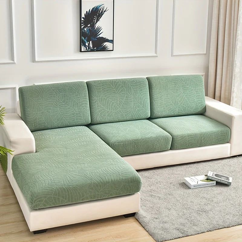 Waterproof Jacquard Sofa Cushion Cover Universal Modern Dustproof Sofa Seat Slipcover Anti Cat Scratch Retractale Washable Furniture Protector - Image 3