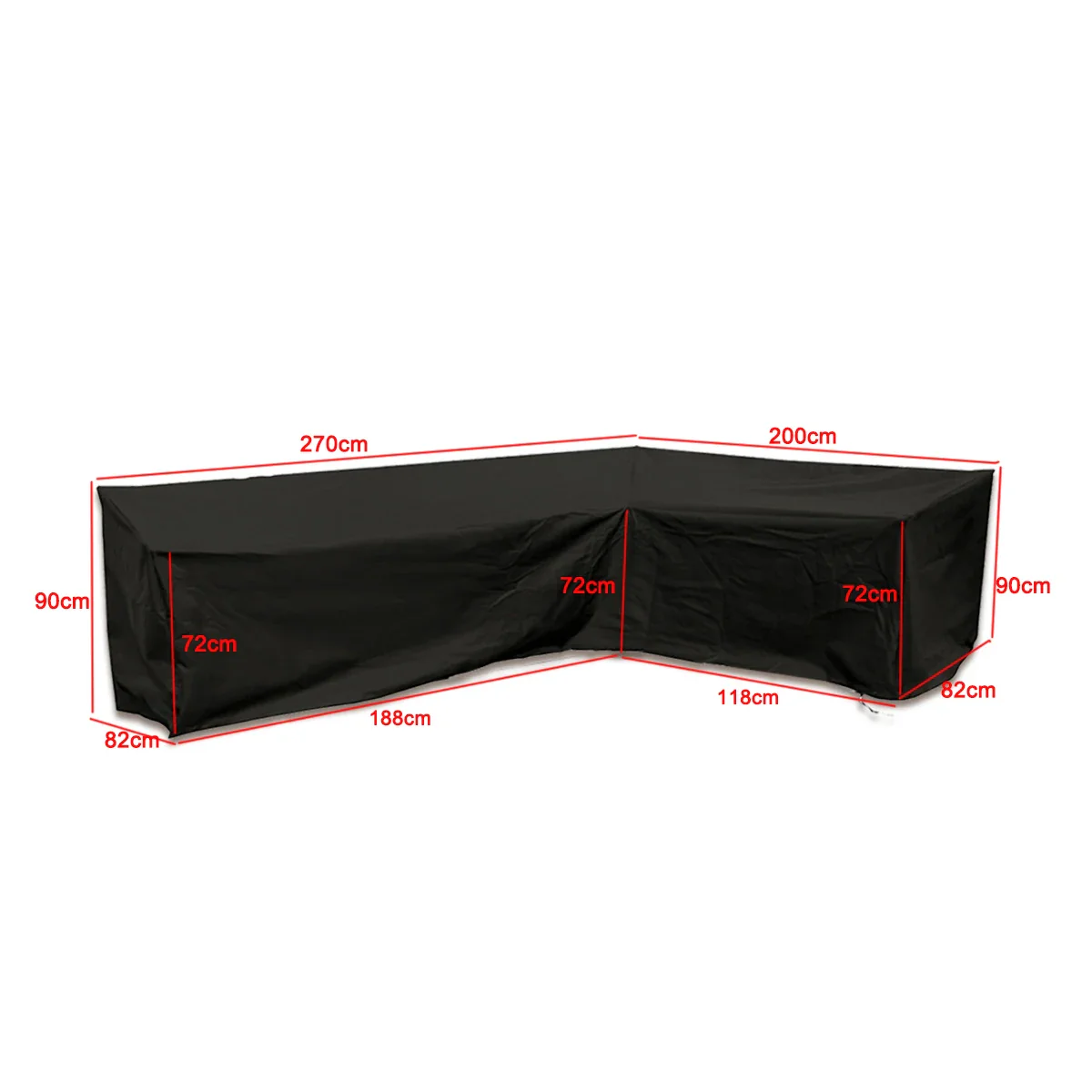 Waterproof Outdoor Patio Garden Furniture Covers L Shape Dustproof Table Chair Sofa Protective Cover Rain Snow Mildew Resistant - Image 11