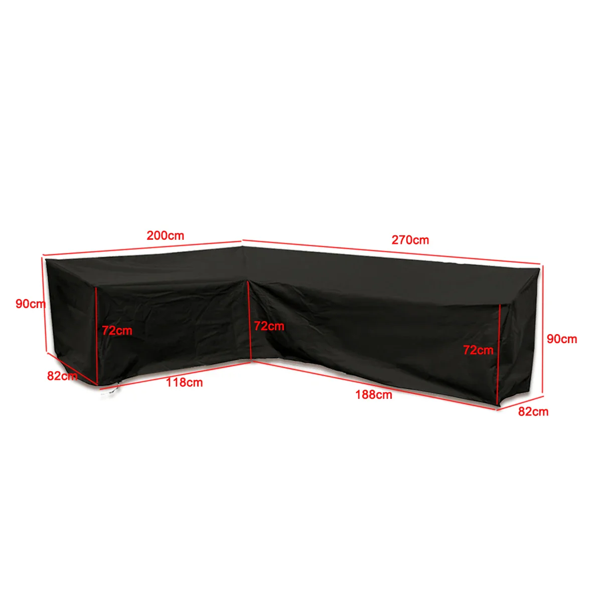 Waterproof Outdoor Patio Garden Furniture Covers L Shape Dustproof Table Chair Sofa Protective Cover Rain Snow Mildew Resistant - Image 15