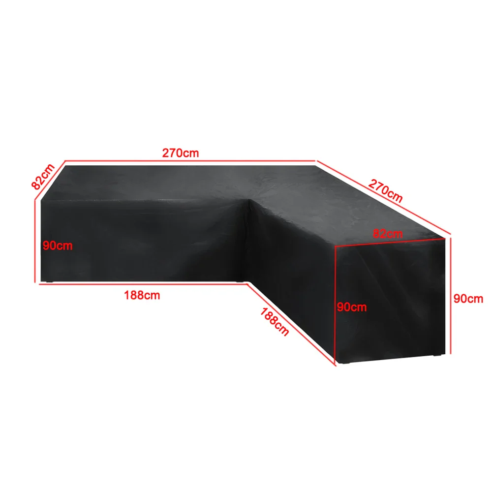 Waterproof Outdoor Patio Garden Furniture Covers L Shape Dustproof Table Chair Sofa Protective Cover Rain Snow Mildew Resistant - Image 8