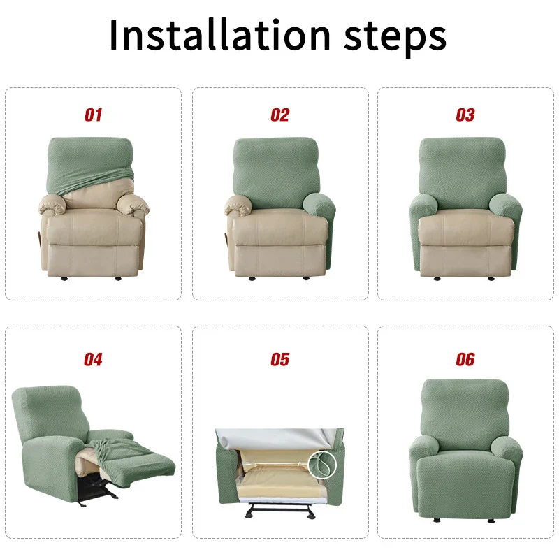 Waterproof Recliner Sofa Covers for Living Room Relax Armchair Cover Sofa Slipcover Anti-Dust Non-Slip Lazy Boy Seat Cover - Image 3