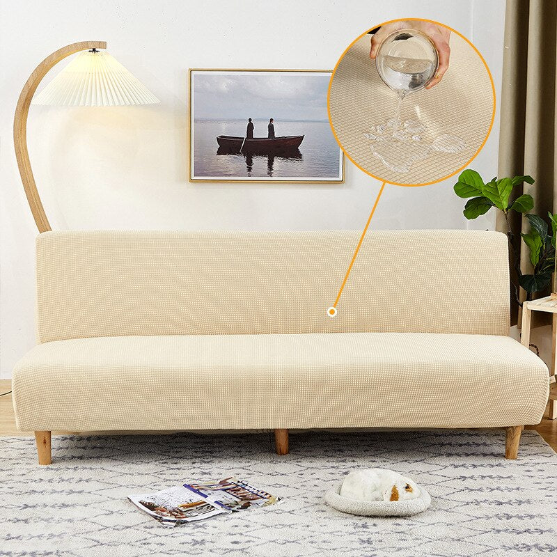 Waterproof Sofa Bed Cover Armless Sofa Cover For Living Room Plaid Straight Sofa Cover Slipcover Futon Cover For Home - Image 7
