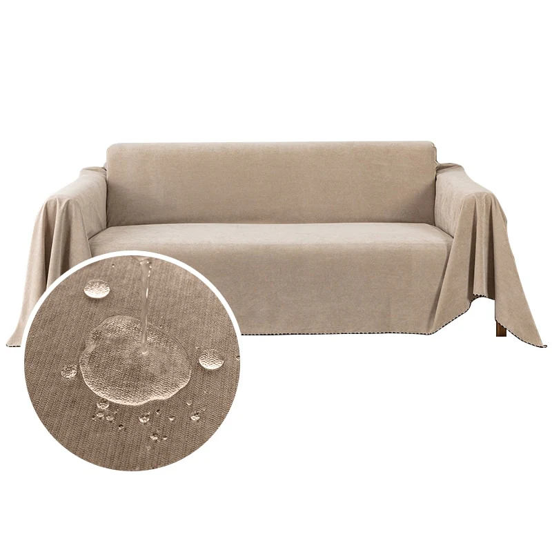 Waterproof Sofa Throw Cover Blanket Multipurpose Solid Color Furniture Cover Durable Fabric Dust-proof Anti-scratch - Image 11