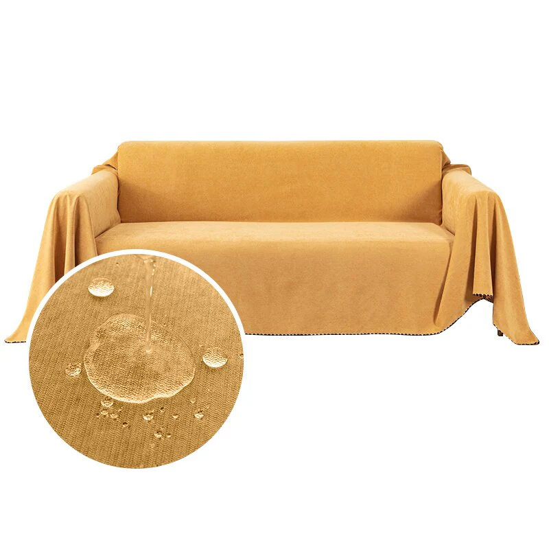 Waterproof Sofa Throw Cover Blanket Multipurpose Solid Color Furniture Cover Durable Fabric Dust-proof Anti-scratch - Image 7