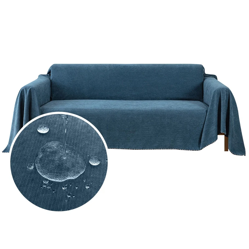 Waterproof Sofa Throw Cover Blanket Multipurpose Solid Color Furniture Cover Durable Fabric Dust-proof Anti-scratch - Image 8