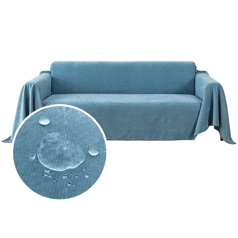Waterproof Sofa Throw Cover Blanket Multipurpose Solid Color Furniture Cover Durable Fabric Dust-proof Anti-scratch - Image 9