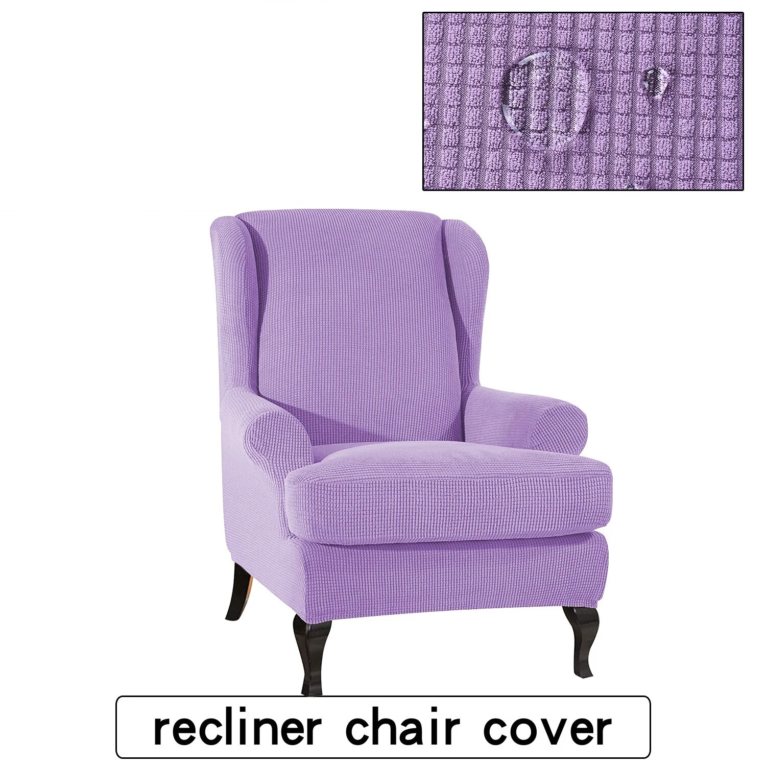 Waterproof Wing Back Chair Cover Arm King Back Chair Cover Elastic Armchair Wingback Sofa Chair Cover Stretch Protector - Image 12
