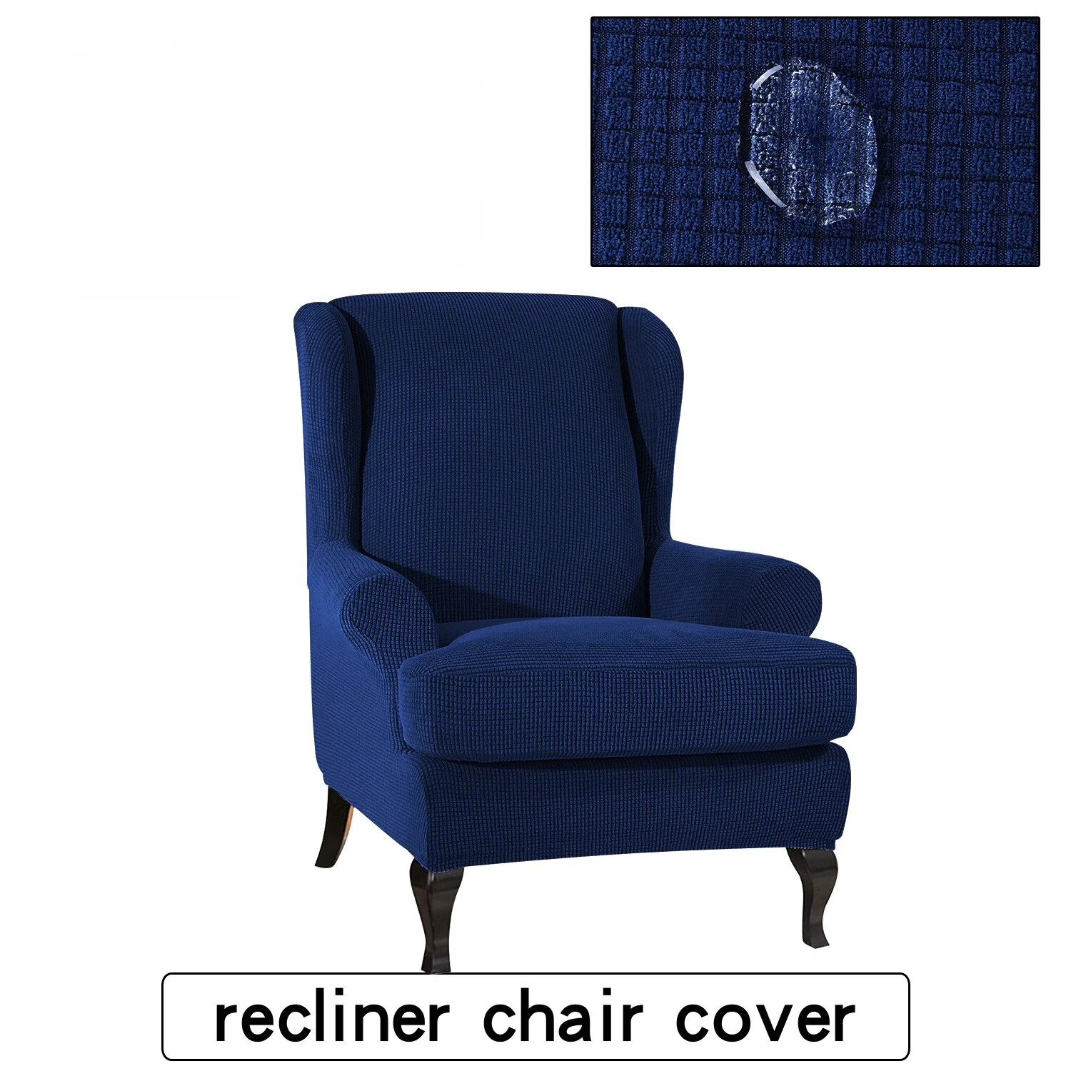 Waterproof Wing Back Chair Cover Arm King Back Chair Cover Elastic Armchair Wingback Sofa Chair Cover Stretch Protector - Image 18